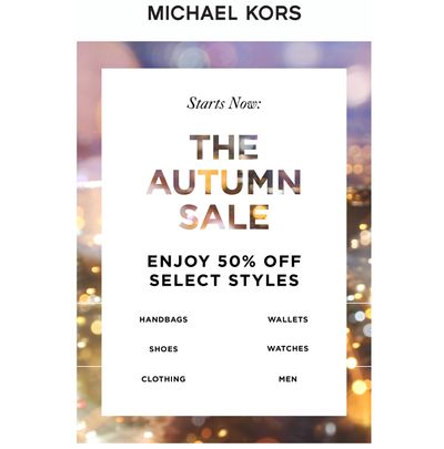 Michael Kors Canada Autumn Sale Enjoy 50% Off Select Handbags, Shoes, Clothing, Wallets, Watches & More!