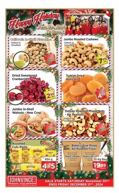 Johnvince Foods Flyer November 30 to December 13