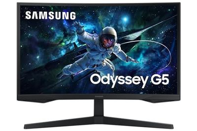 Samsung 27 inch Odyssey G55C QHD 165 Hz 1 ms Curved Gaming Monitor – (LS27CG550ENXZA) [Canada Version] $219.99 (Reg $399.99)