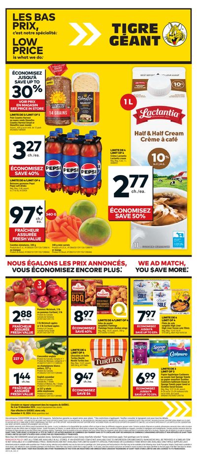 Tigre Géant Flyer December 4 to 10