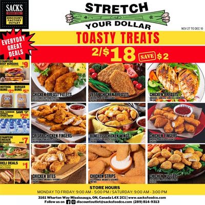 Sacks Food Co. Flyer November 27 to December 10