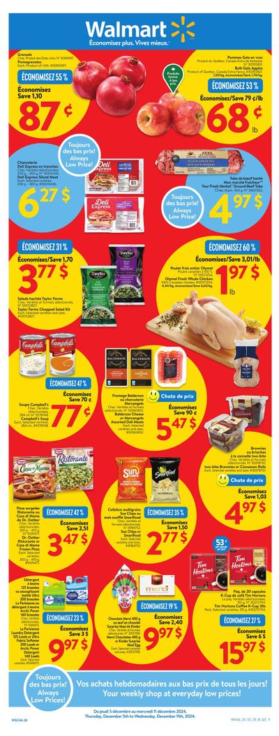 Walmart (QC) Flyer December 5 to 11 Walmart (QC) Flyer December 5 to 11