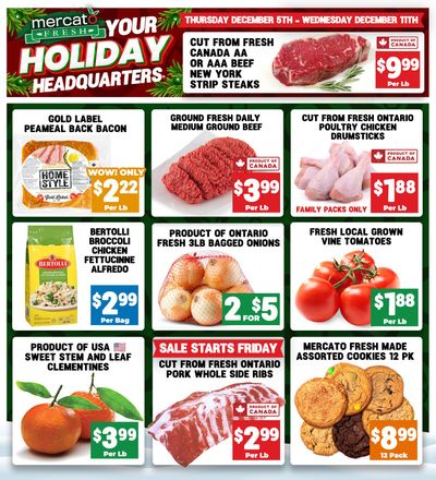 Mercato Fresh Flyer December 5 to 11