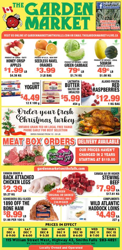 The Garden Market Flyer December 6 to 12