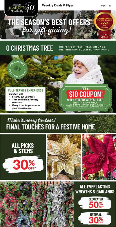 Lakeside Garden Gallery Flyer December 6 to 12