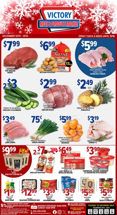 Victory Meat Market Flyer December 10 to 14