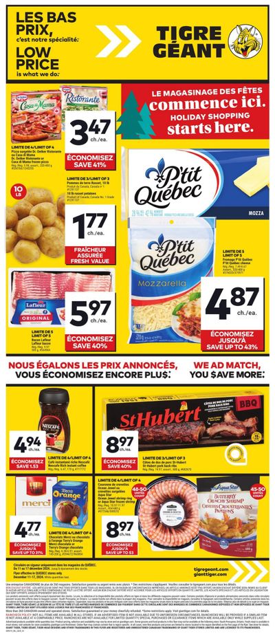 Tigre Géant Flyer December 11 to 17