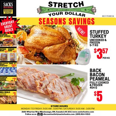 Sacks Food Co. Flyer December 11 to 24