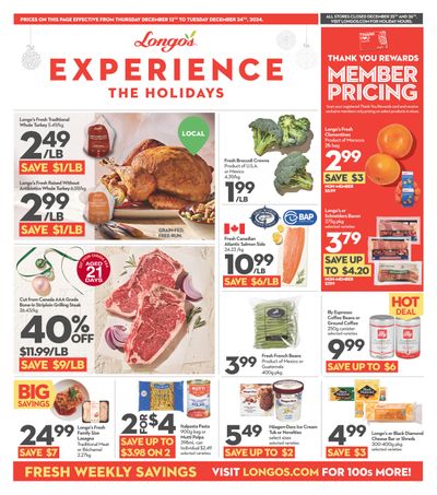 Longo's Flyer December 12 to 24
