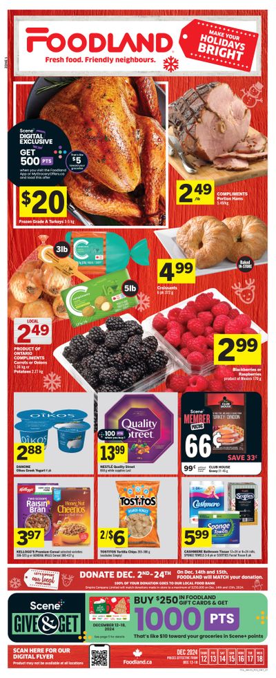 Foodland (ON) Flyer December 12 to 18