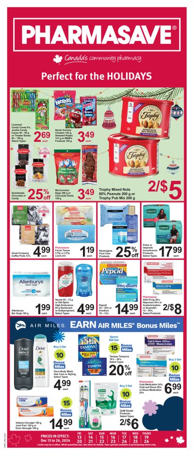 Pharmasave (ON) Flyer December 13 to 26