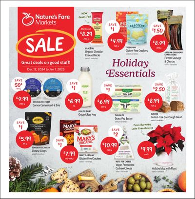 Nature's Fare Markets Flyer December 12 to January 1
