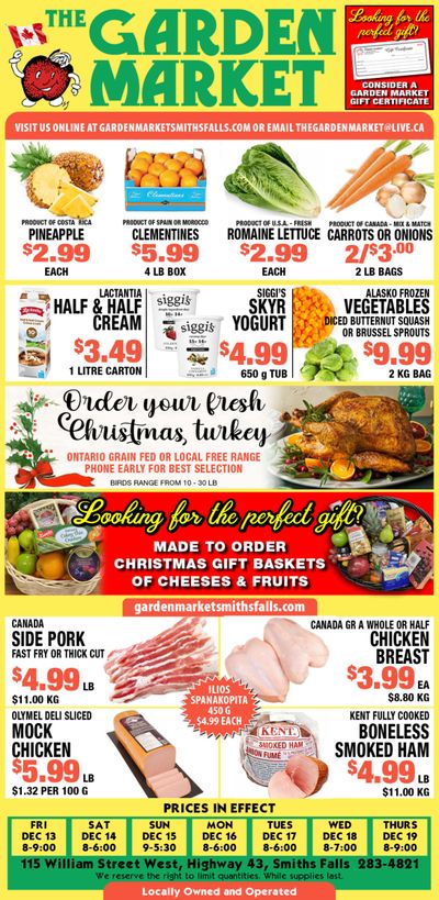 The Garden Market Flyer December 13 to 19