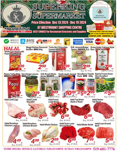 Superking Supermarket (London) Flyer December 13 to 19