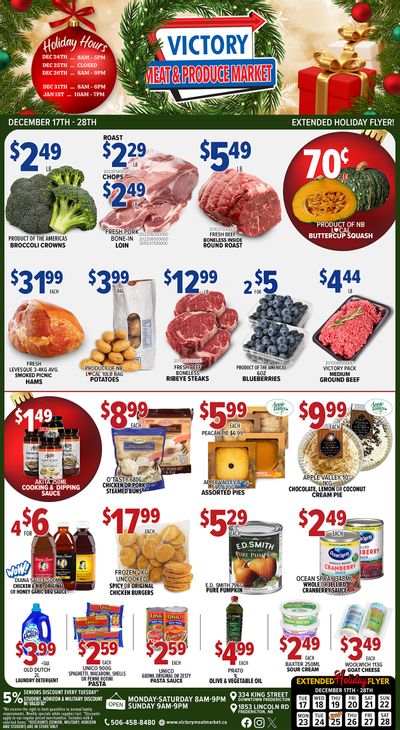 Victory Meat Market Flyer December 17 to 28