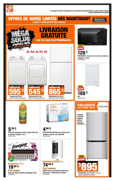 Home Depot (QC) Flyer December 19 to 25