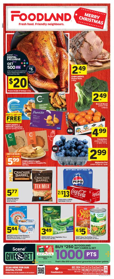 Foodland (ON) Flyer December 19 to 25