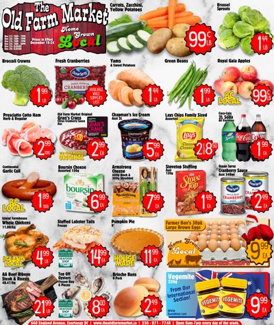 The Old Farm Market (Courtenay) Flyer December 19 to 25