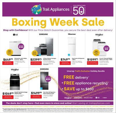 Trail Appliances (BC) Flyer December 19 to January 8
