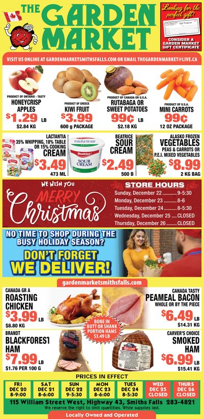 The Garden Market Flyer December 20 to 26