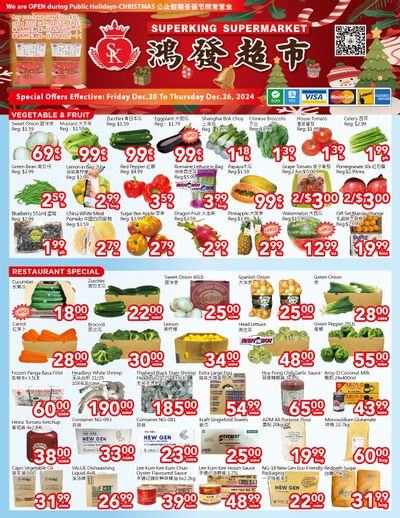 Superking Supermarket (North York) Flyer December 20 to 26