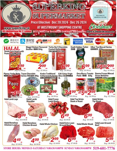 Superking Supermarket (London) Flyer December 20 to 26