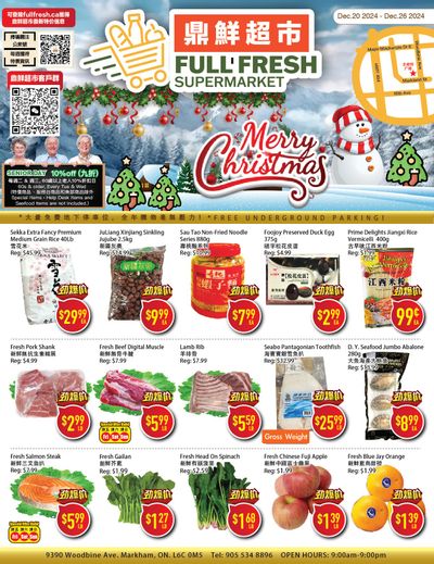 Full Fresh Supermarket Flyer December 20 to 26