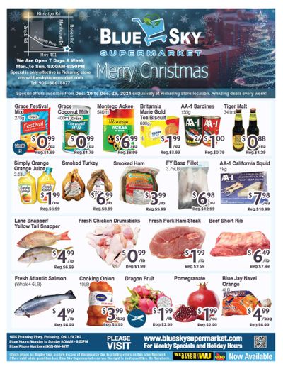Blue Sky Supermarket (Pickering) Flyer December 20 to 26