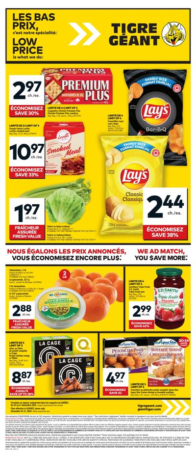Tigre Géant Flyer December 25 to 31