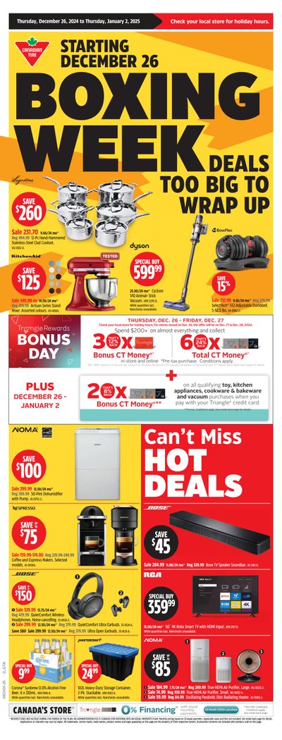 Canadian Tire (ON) Boxing Week Flyer December 26 to January 2