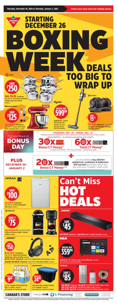 Canadian Tire (West) Flyer December 26 to January 2