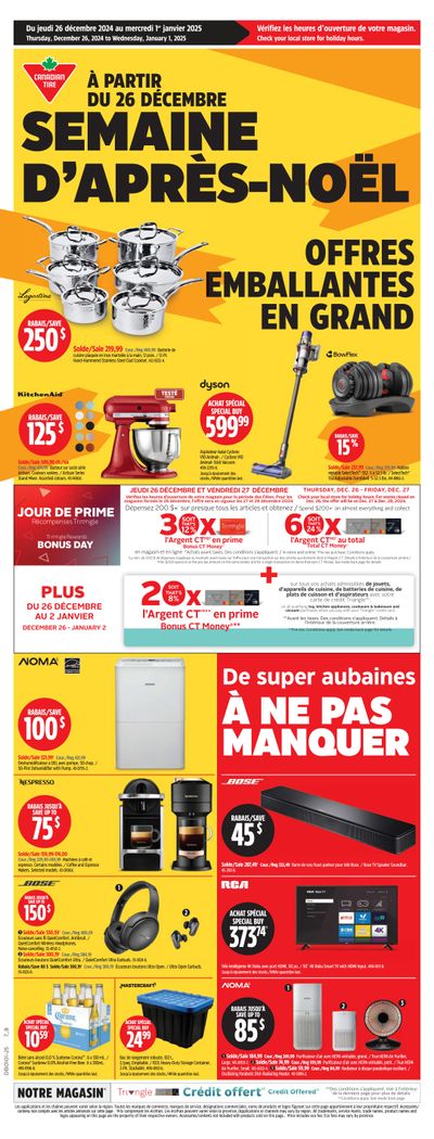 Canadian Tire (QC) Flyer December 26 to January 1