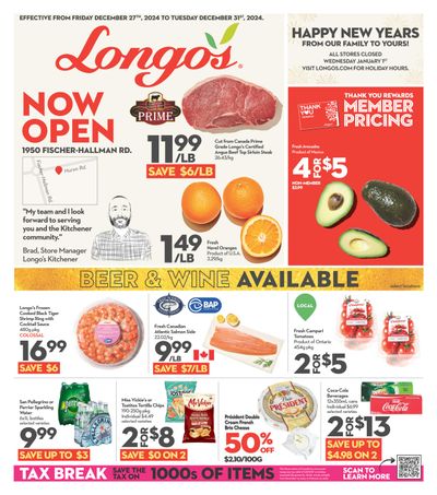 Longo's (Kitchener) Flyer December 27 to 31