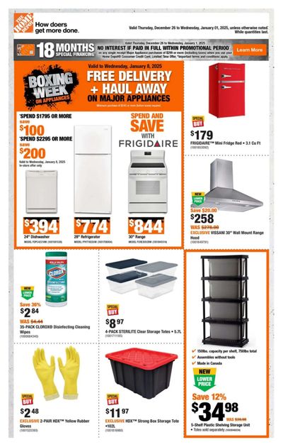 Home Depot (Atlantic) Flyer December 26 to January 1