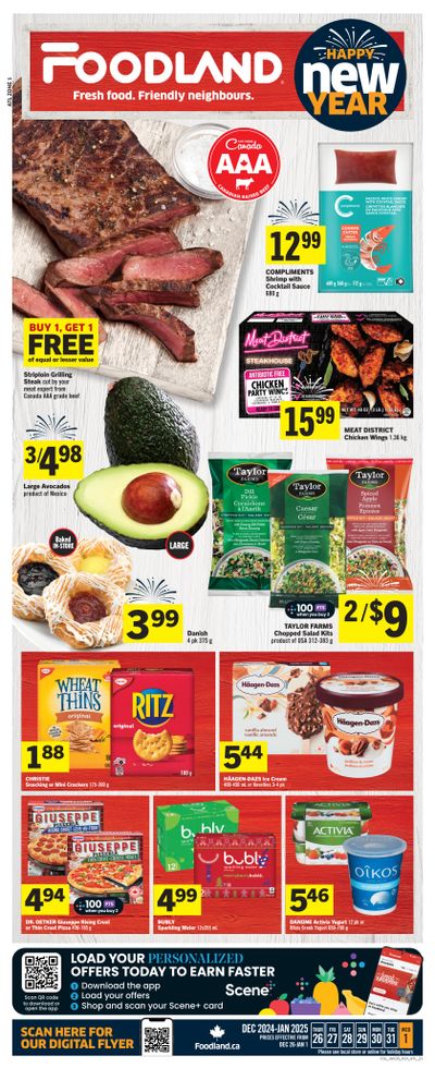 Foodland (Atlantic) Flyer December 26 to January 1