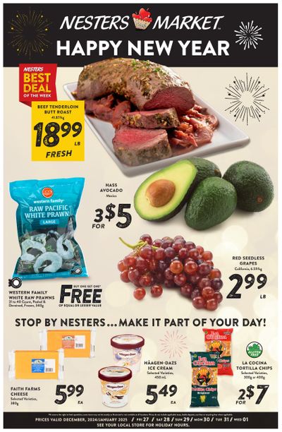 Nesters Market Flyer December 27 to January 1