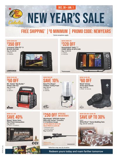 Bass Pro Shops Flyer December 30 to January 1 Bass Pro Shops Flyer December 30 to January 1
