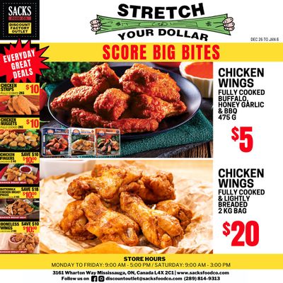 Sacks Food Co. Flyer December 26 to January 8