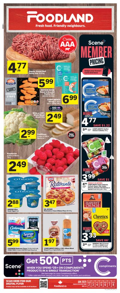Foodland (ON) Flyer January 2 to 8