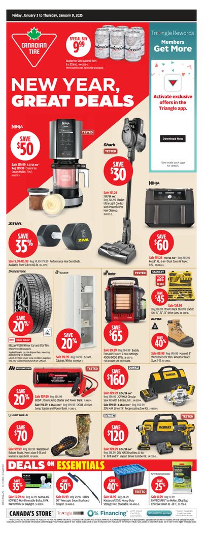 Canadian Tire (West) Flyer January 3 to 9 Canadian Tire (West) Flyer January 3 to 9