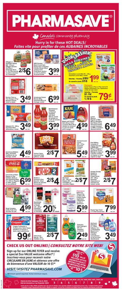Pharmasave (NB) Flyer January 3 to 9