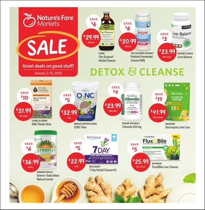 Nature's Fare Markets Flyer January 2 to 15
