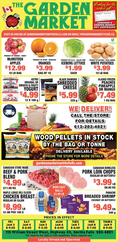 The Garden Market Flyer January 3 to 9