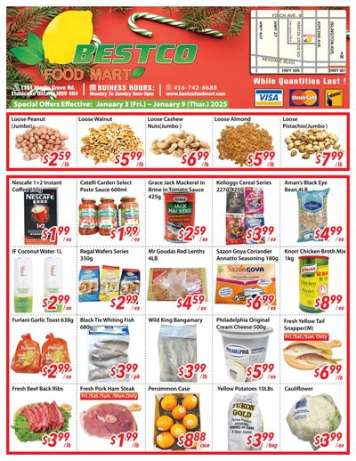 BestCo Food Mart (Etobicoke) Flyer January 3 to 9
