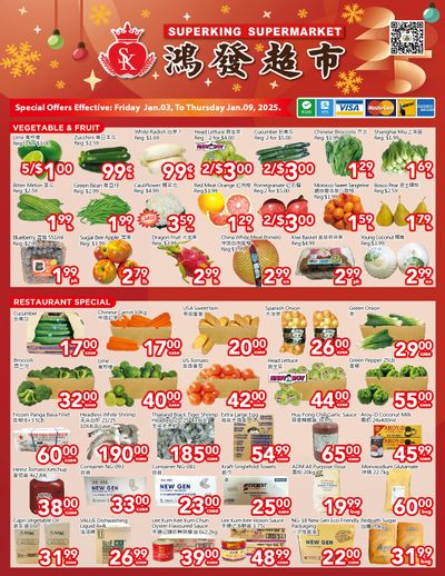 Superking Supermarket (North York) Flyer January 3 to 9