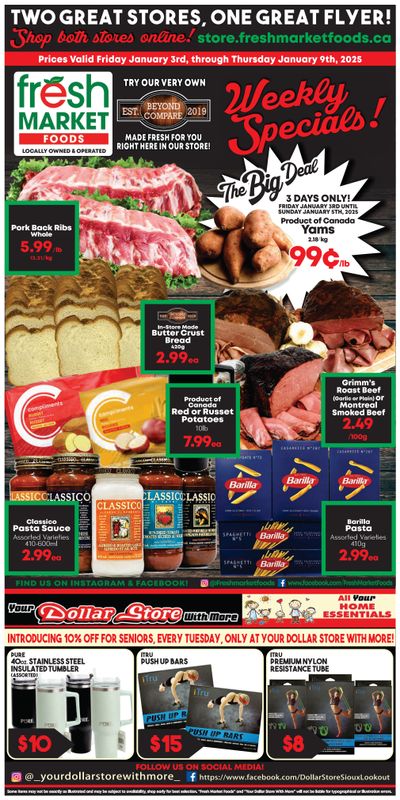 Fresh Market Foods Flyer January 3 to 9