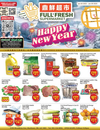 Full Fresh Supermarket Flyer January 3 to 9