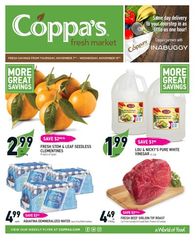 Coppa's Fresh Market Flyer November 7 to 13