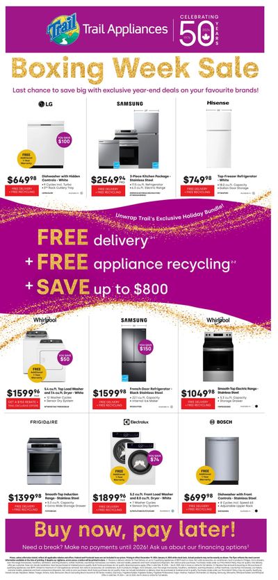 Trail Appliances (BC) Flyer January 2 to 8