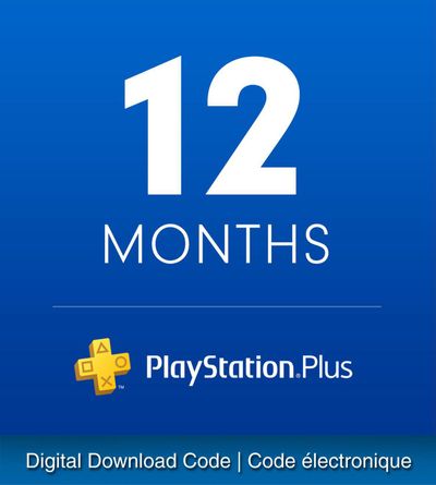PlayStation Plus 12 Month Membership - Electronic Code On Sale for $48.96 at Walmart Canada     